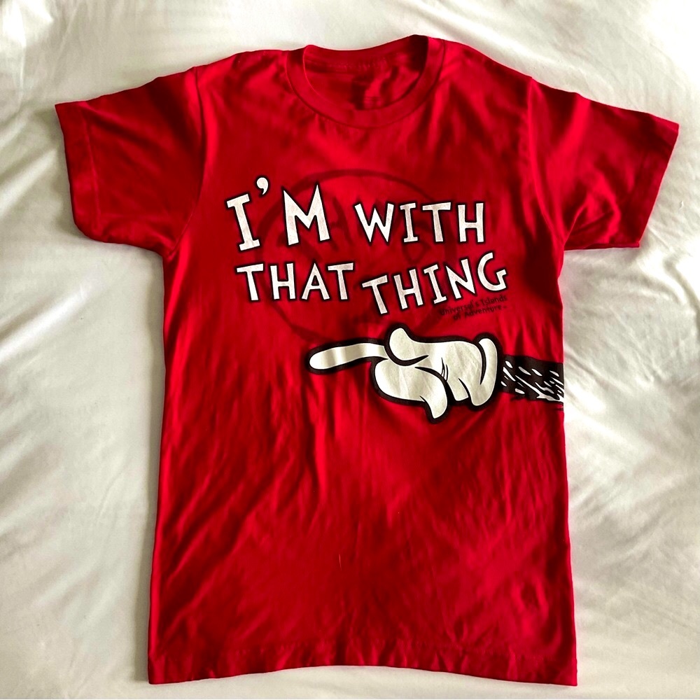 Dr. Seuss “l’m with that Thing” Graphic Red Unisex T-shirt - Picture 3 of 4